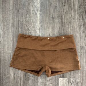 Princess Polly High Waist Tan Shorts